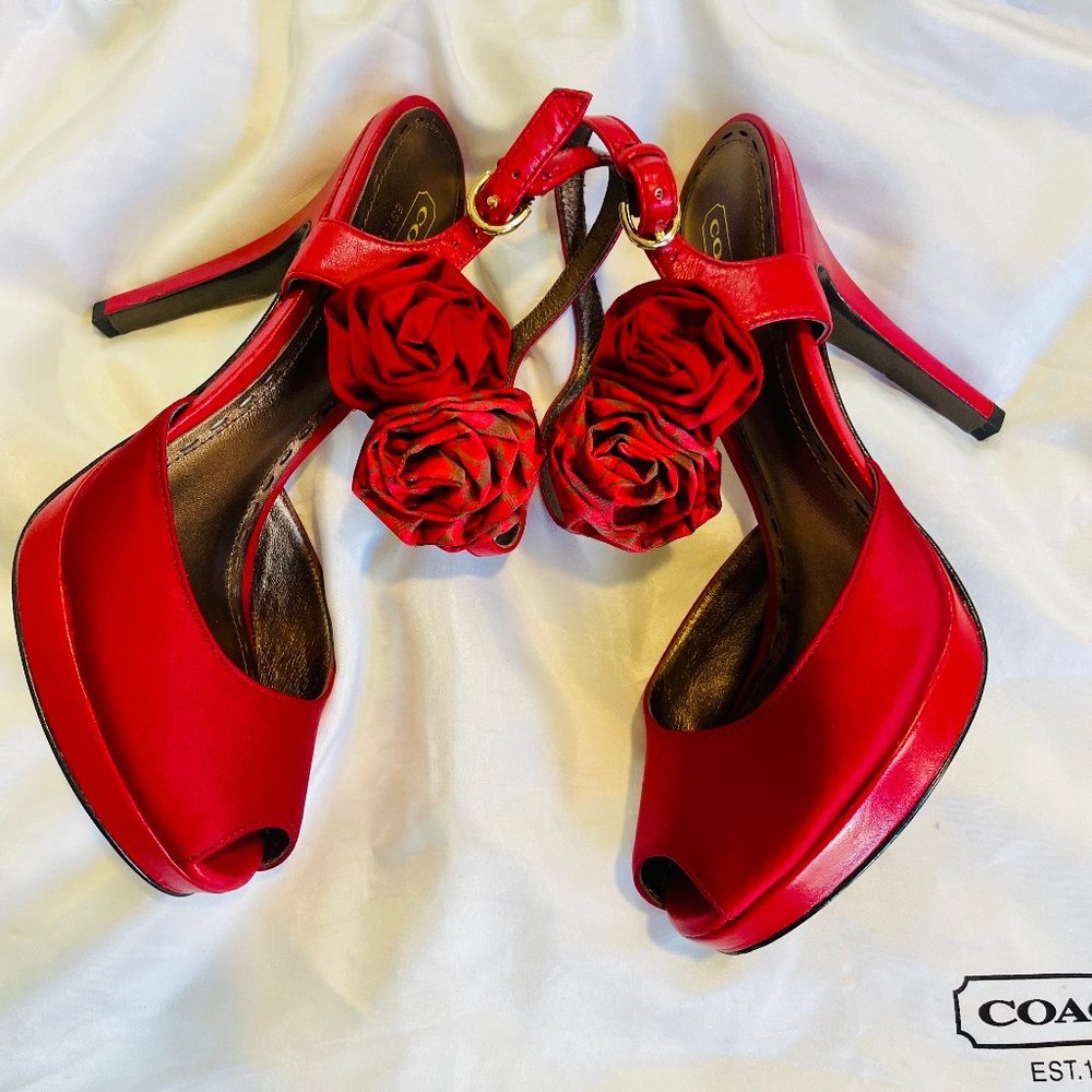 Coach Red Platforms - Picture 3 of 6